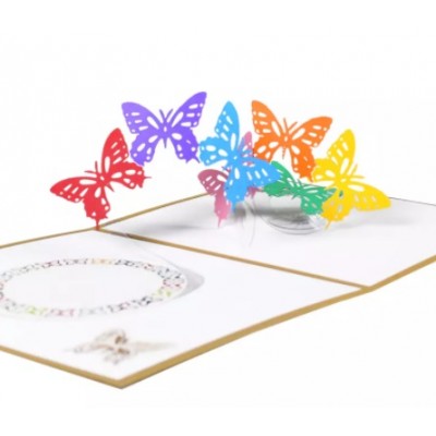   Greeting Card - BUTTERFLY - POP UP 3D